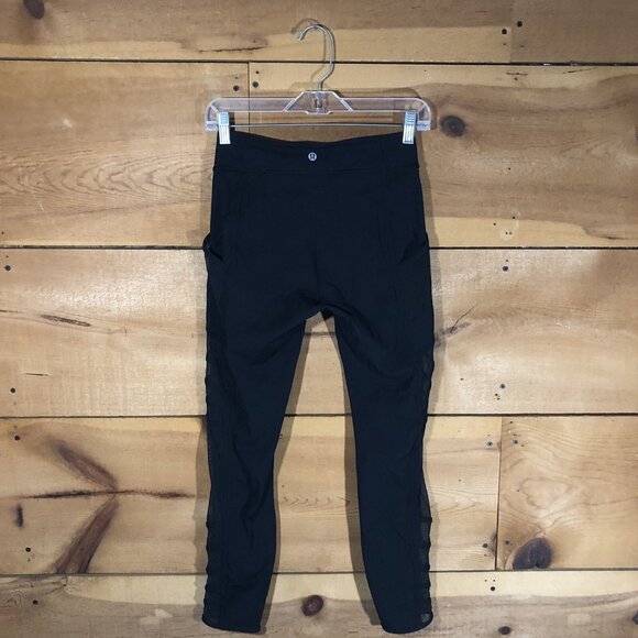 Lululemon Boston Soul Cycle Legging Athletic Womens Waist 25" Pull On High Rise - Picture 7 of 12